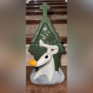 Disney Nightmare Before Christmas Zero And His Dog House Cookie Jar Canister HTF